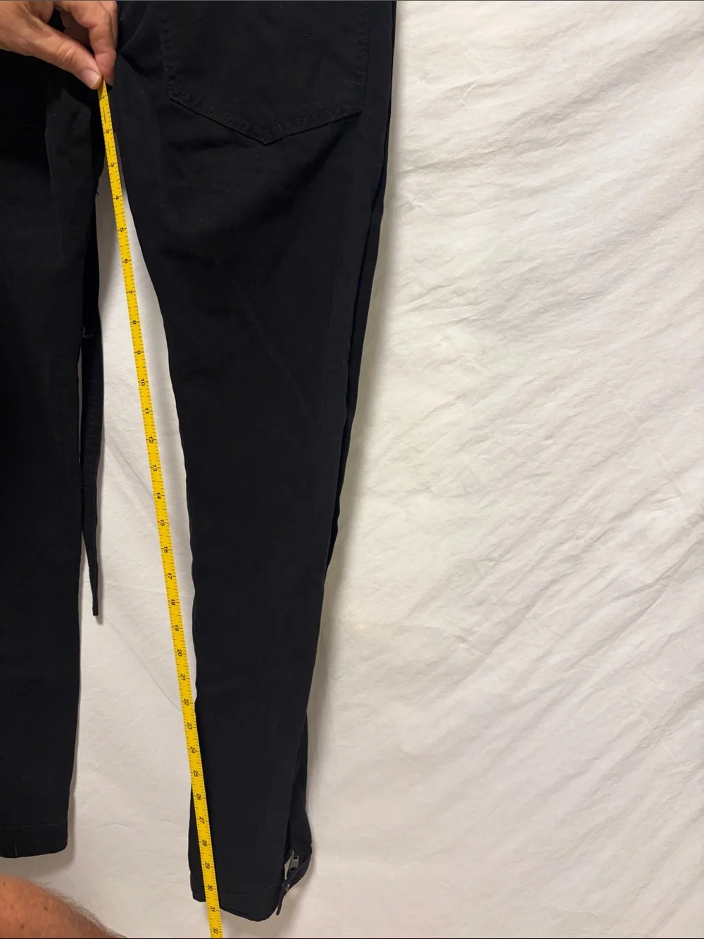 NWT - MNML Black Snap-Detail western Pants size 31 waist